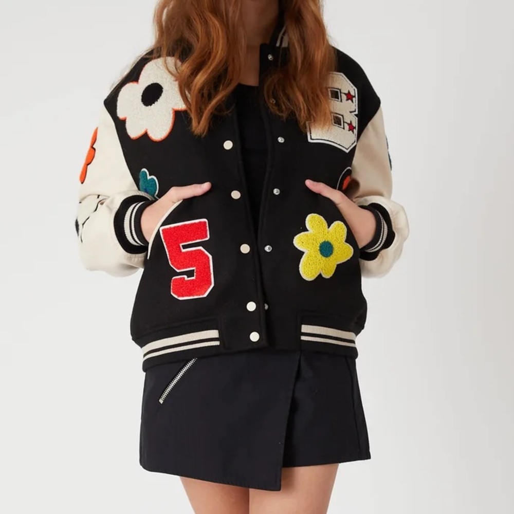 BLANKNYC Varsity Jacket in Home Run Medium